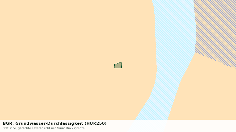 Statische Kartenansicht: BGR: Grundwasser-Durchlässigkeit (HÜK250)