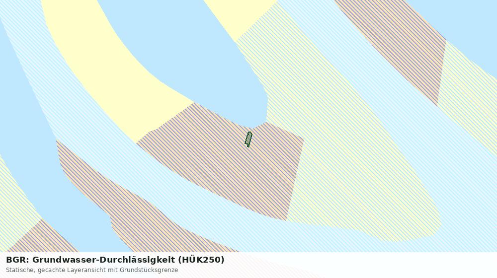 Statische Kartenansicht: BGR: Grundwasser-Durchlässigkeit (HÜK250)