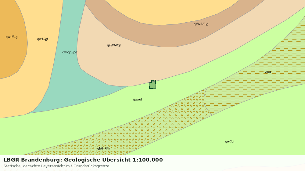 Statische Kartenansicht: LBGR Brandenburg: Geologische Übersicht 1:100.000