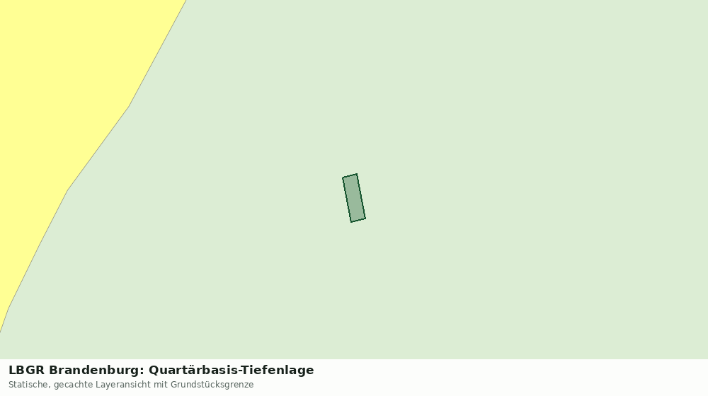 Statische Kartenansicht: LBGR Brandenburg: Quartärbasis-Tiefenlage