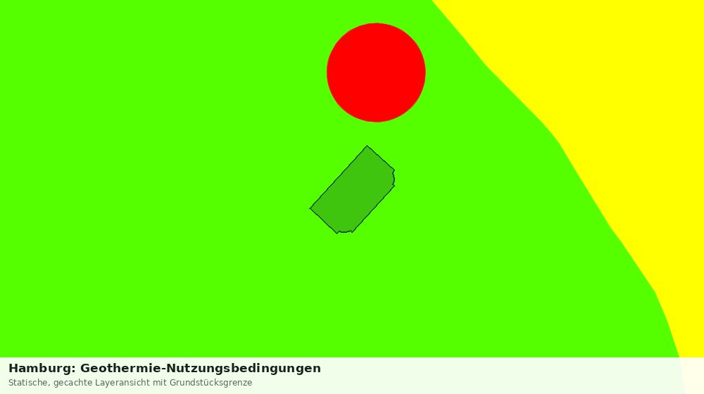 Statische Kartenansicht: Hamburg: Geothermie-Nutzungsbedingungen