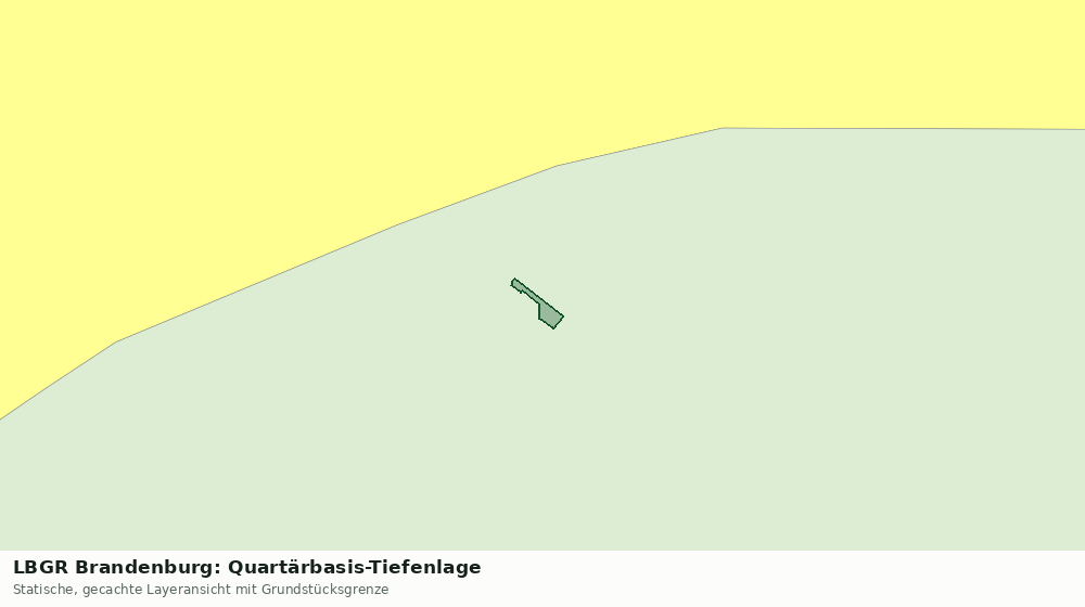 Statische Kartenansicht: LBGR Brandenburg: Quartärbasis-Tiefenlage