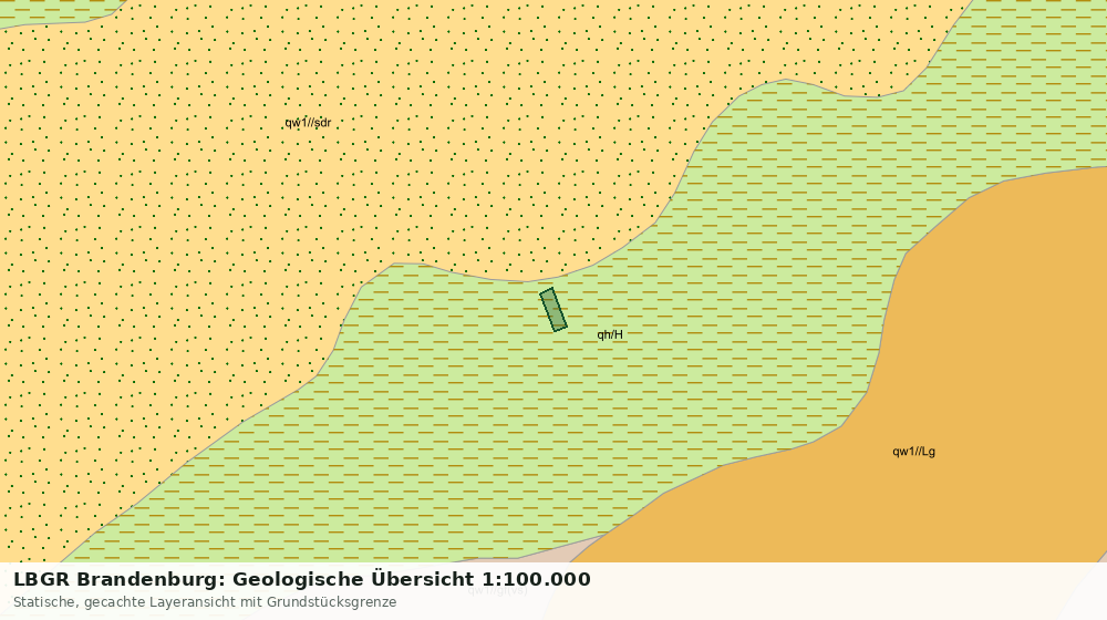 Statische Kartenansicht: LBGR Brandenburg: Geologische Übersicht 1:100.000