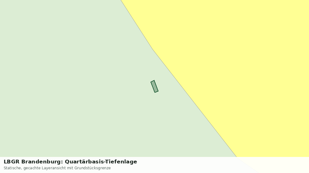 Statische Kartenansicht: LBGR Brandenburg: Quartärbasis-Tiefenlage