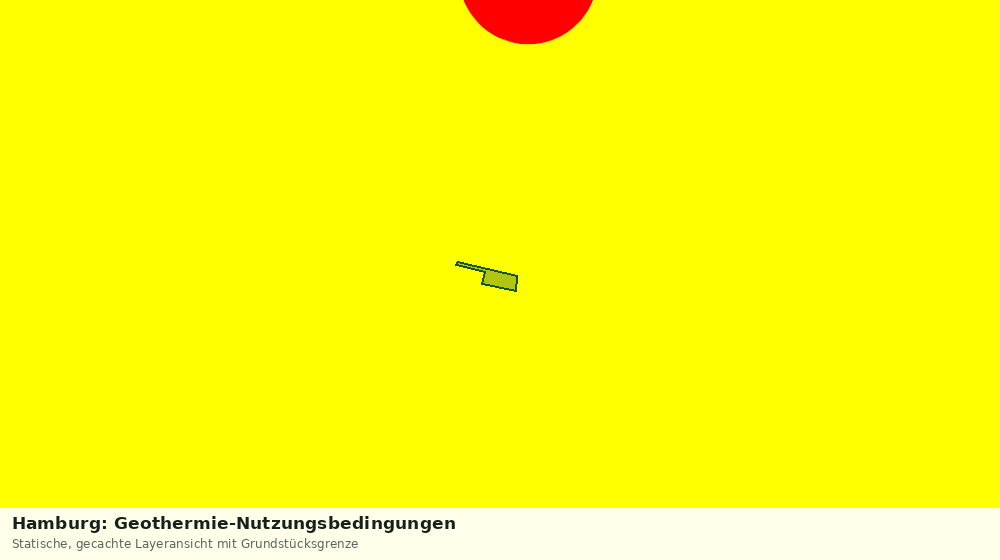 Statische Kartenansicht: Hamburg: Geothermie-Nutzungsbedingungen
