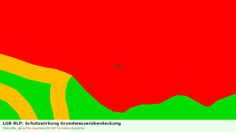 Statische Kartenansicht: LGB RLP: Schutzwirkung Grundwasserüberdeckung