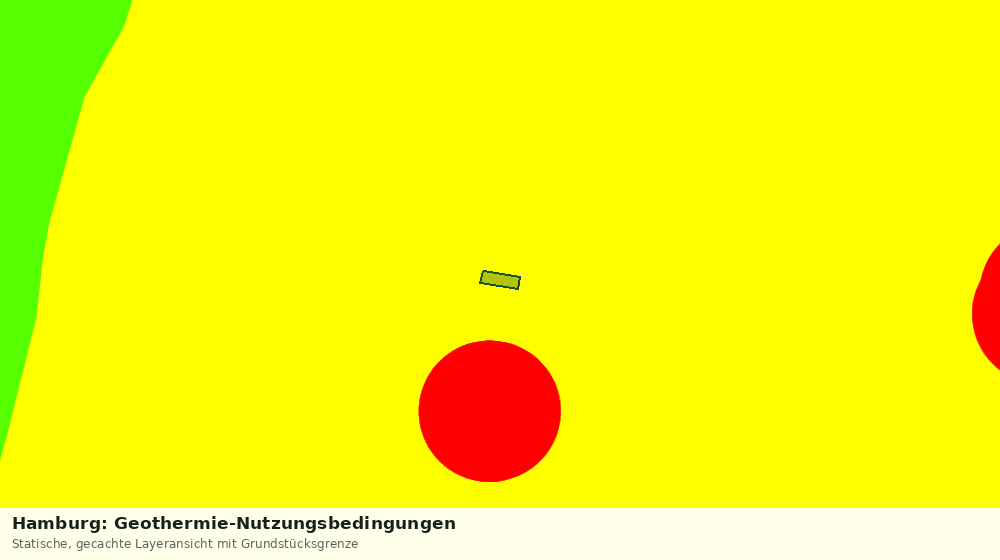 Statische Kartenansicht: Hamburg: Geothermie-Nutzungsbedingungen