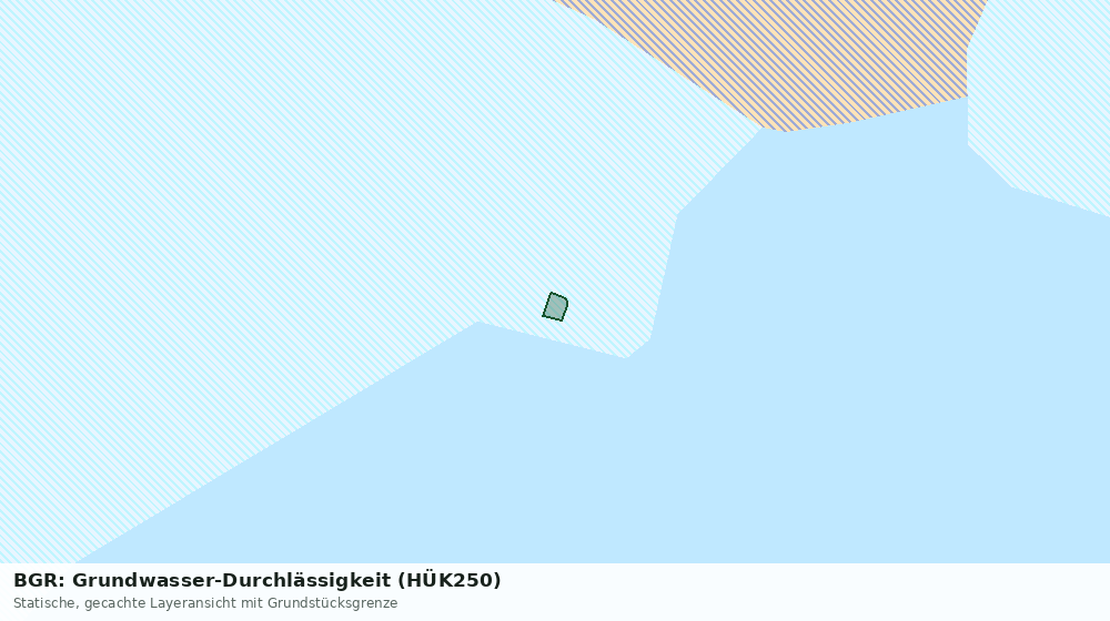 Statische Kartenansicht: BGR: Grundwasser-Durchlässigkeit (HÜK250)