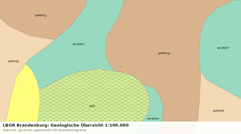 Statische Kartenansicht: LBGR Brandenburg: Geologische Übersicht 1:100.000