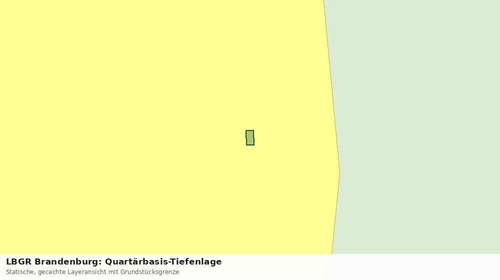 Statische Kartenansicht: LBGR Brandenburg: Quartärbasis-Tiefenlage