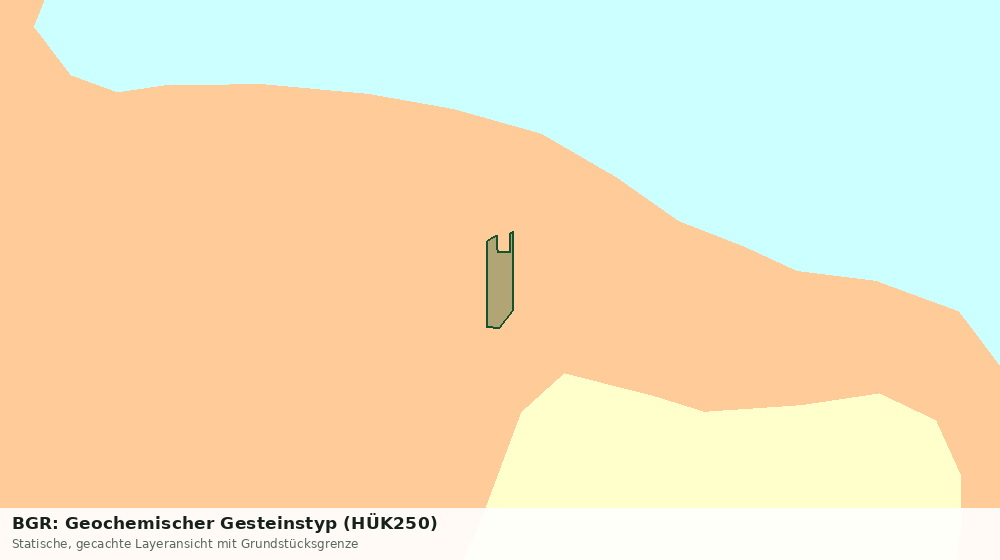 Statische Kartenansicht: BGR: Geochemischer Gesteinstyp (HÜK250)