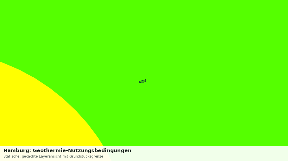 Statische Kartenansicht: Hamburg: Geothermie-Nutzungsbedingungen