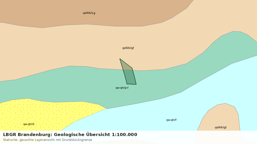 Statische Kartenansicht: LBGR Brandenburg: Geologische Übersicht 1:100.000