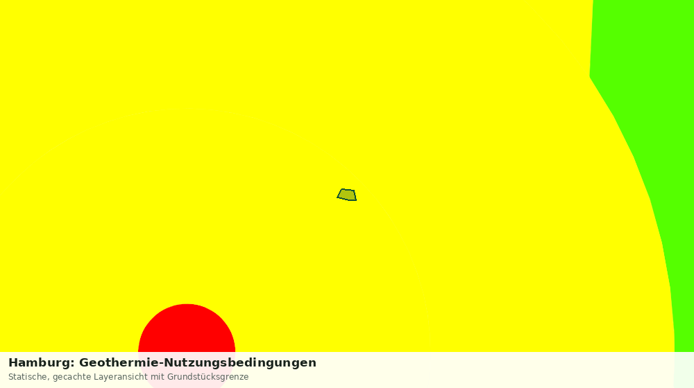 Statische Kartenansicht: Hamburg: Geothermie-Nutzungsbedingungen