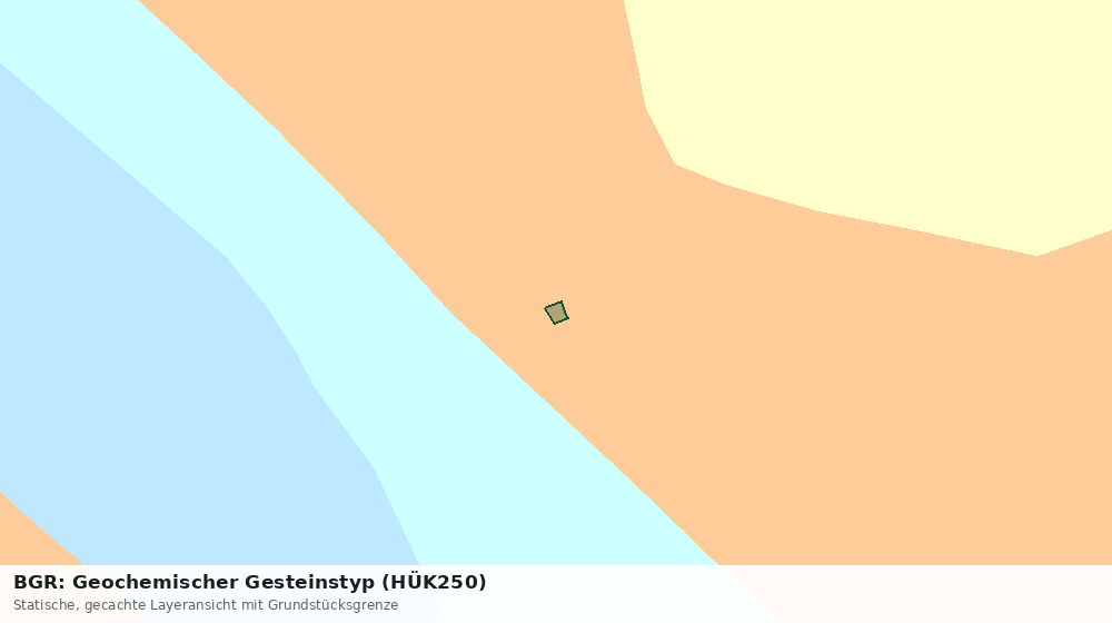 Statische Kartenansicht: BGR: Geochemischer Gesteinstyp (HÜK250)