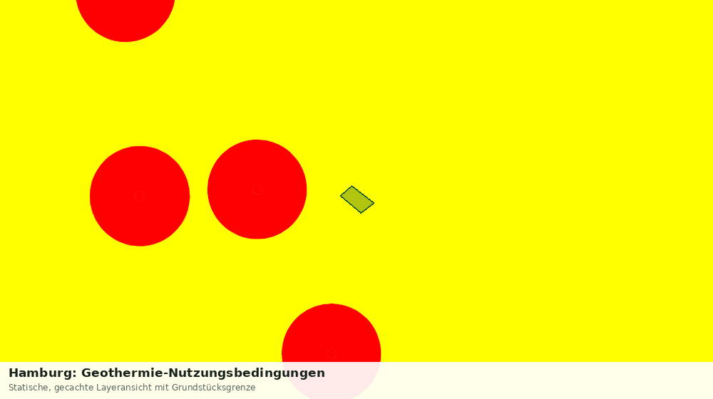 Statische Kartenansicht: Hamburg: Geothermie-Nutzungsbedingungen