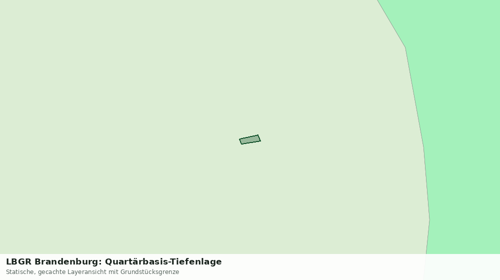 Statische Kartenansicht: LBGR Brandenburg: Quartärbasis-Tiefenlage