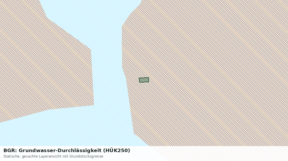 Statische Kartenansicht: BGR: Grundwasser-Durchlässigkeit (HÜK250)