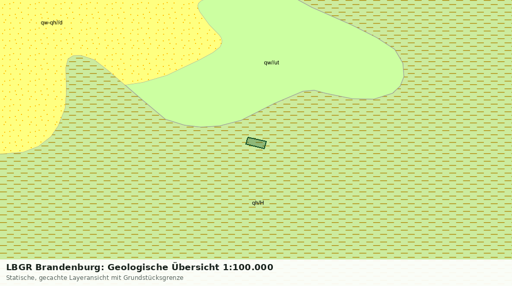 Statische Kartenansicht: LBGR Brandenburg: Geologische Übersicht 1:100.000