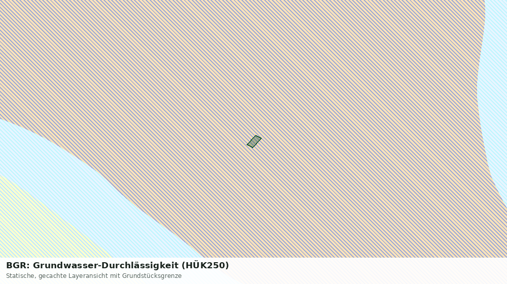 Statische Kartenansicht: BGR: Grundwasser-Durchlässigkeit (HÜK250)