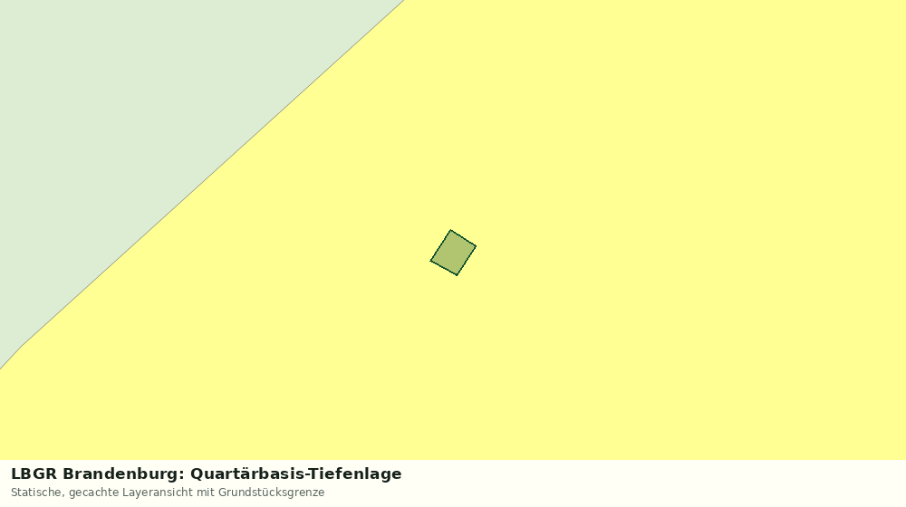 Statische Kartenansicht: LBGR Brandenburg: Quartärbasis-Tiefenlage