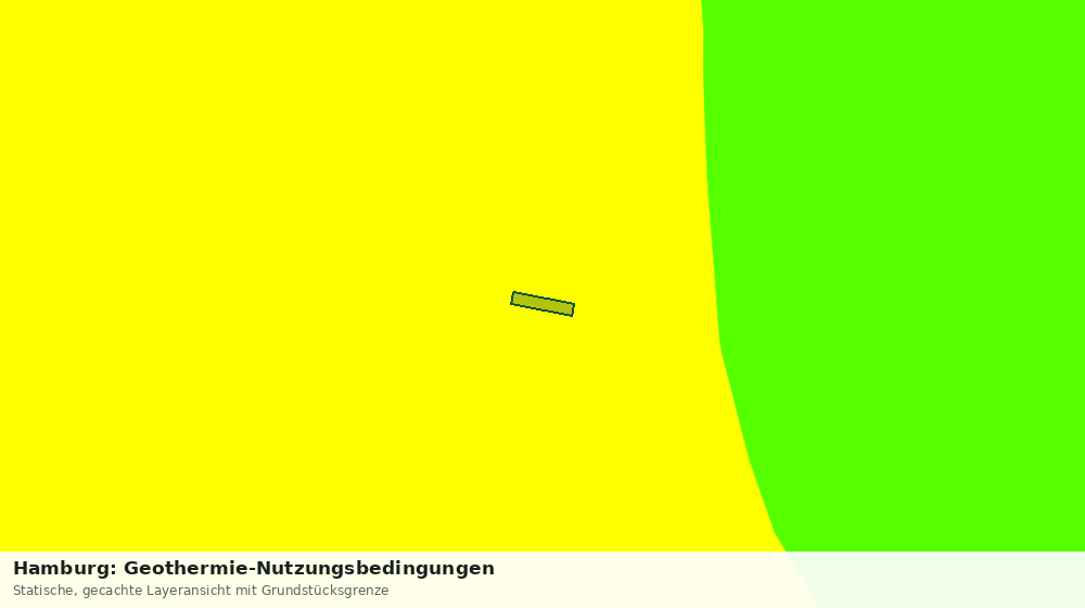 Statische Kartenansicht: Hamburg: Geothermie-Nutzungsbedingungen