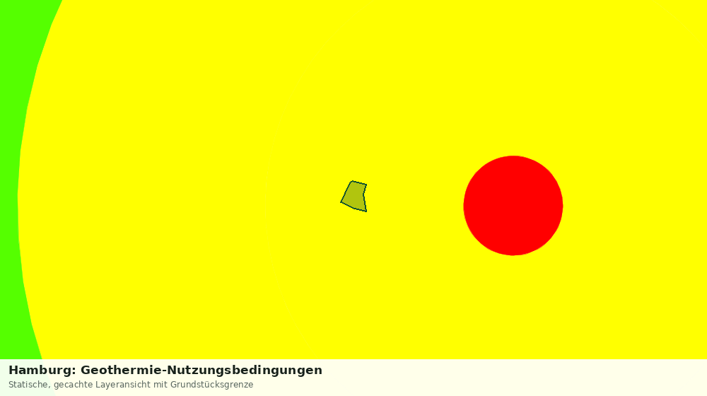 Statische Kartenansicht: Hamburg: Geothermie-Nutzungsbedingungen
