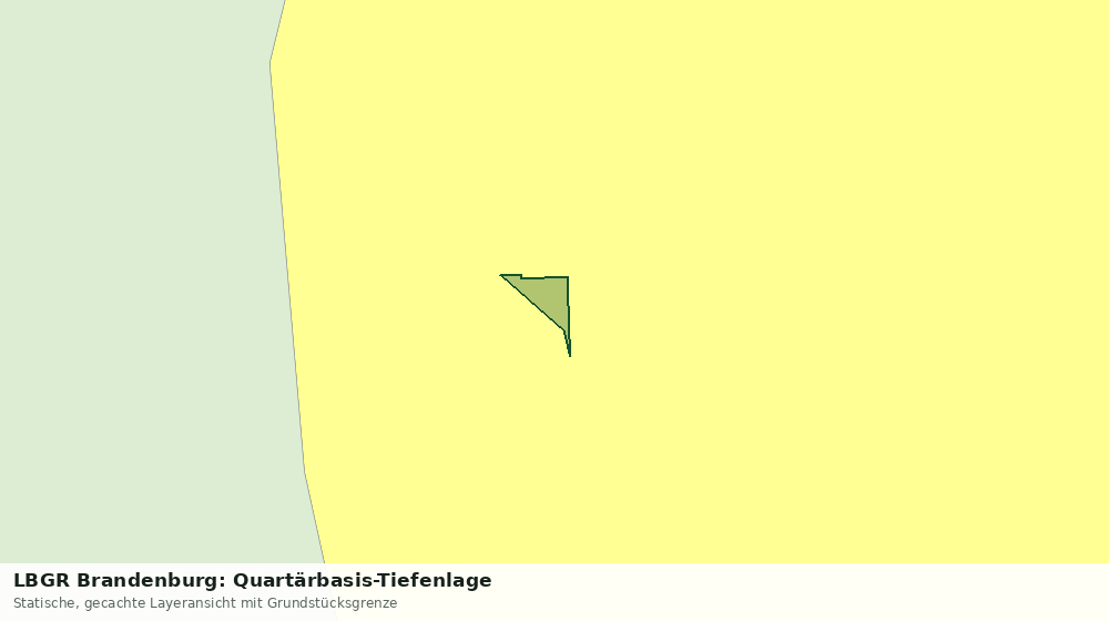 Statische Kartenansicht: LBGR Brandenburg: Quartärbasis-Tiefenlage