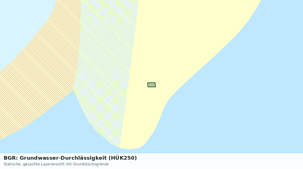 Statische Kartenansicht: BGR: Grundwasser-Durchlässigkeit (HÜK250)