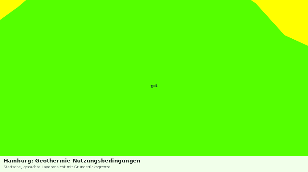 Statische Kartenansicht: Hamburg: Geothermie-Nutzungsbedingungen