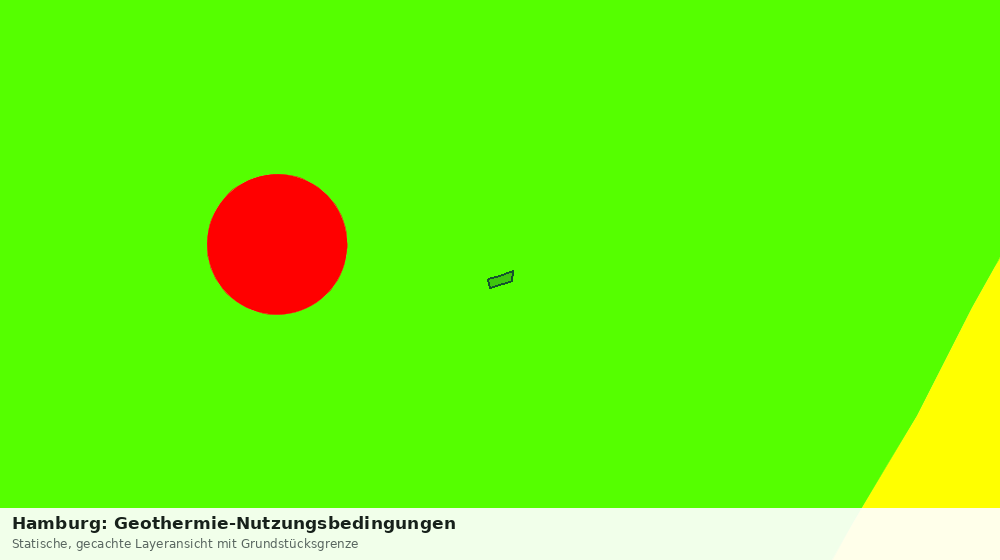 Statische Kartenansicht: Hamburg: Geothermie-Nutzungsbedingungen