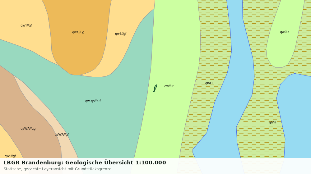 Statische Kartenansicht: LBGR Brandenburg: Geologische Übersicht 1:100.000
