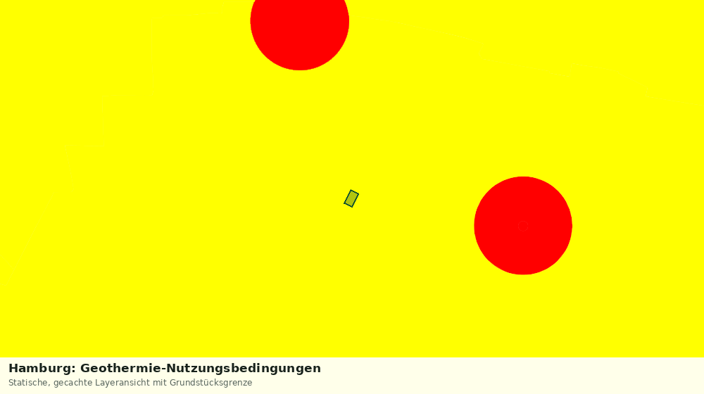 Statische Kartenansicht: Hamburg: Geothermie-Nutzungsbedingungen