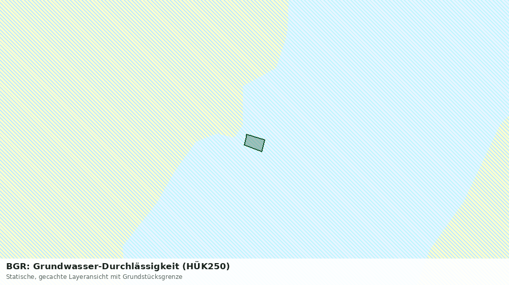Statische Kartenansicht: BGR: Grundwasser-Durchlässigkeit (HÜK250)