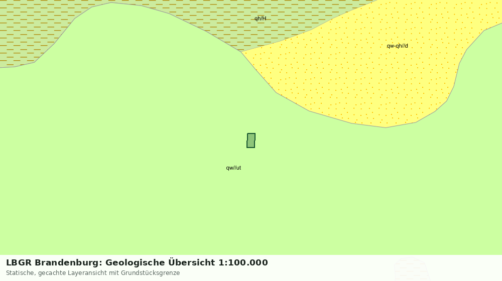 Statische Kartenansicht: LBGR Brandenburg: Geologische Übersicht 1:100.000