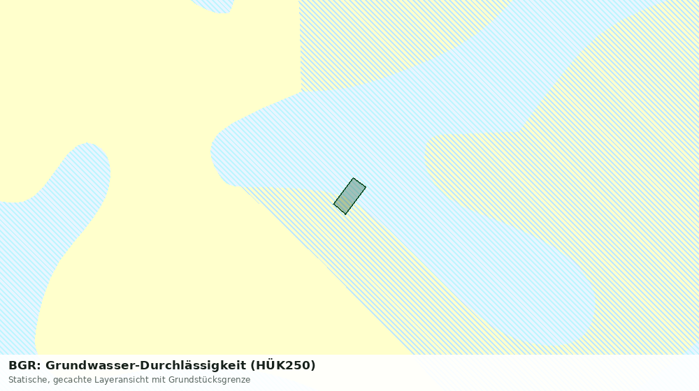 Statische Kartenansicht: BGR: Grundwasser-Durchlässigkeit (HÜK250)