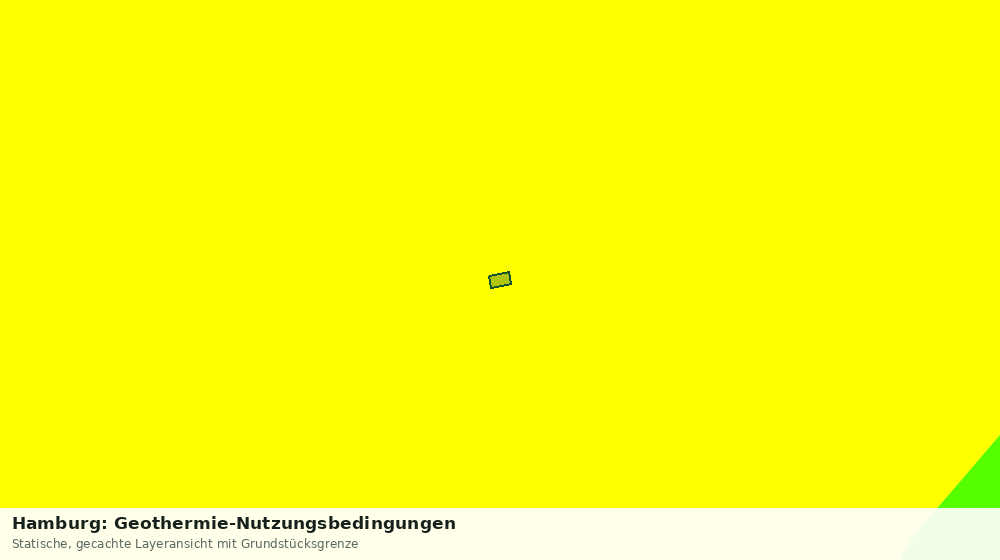 Statische Kartenansicht: Hamburg: Geothermie-Nutzungsbedingungen