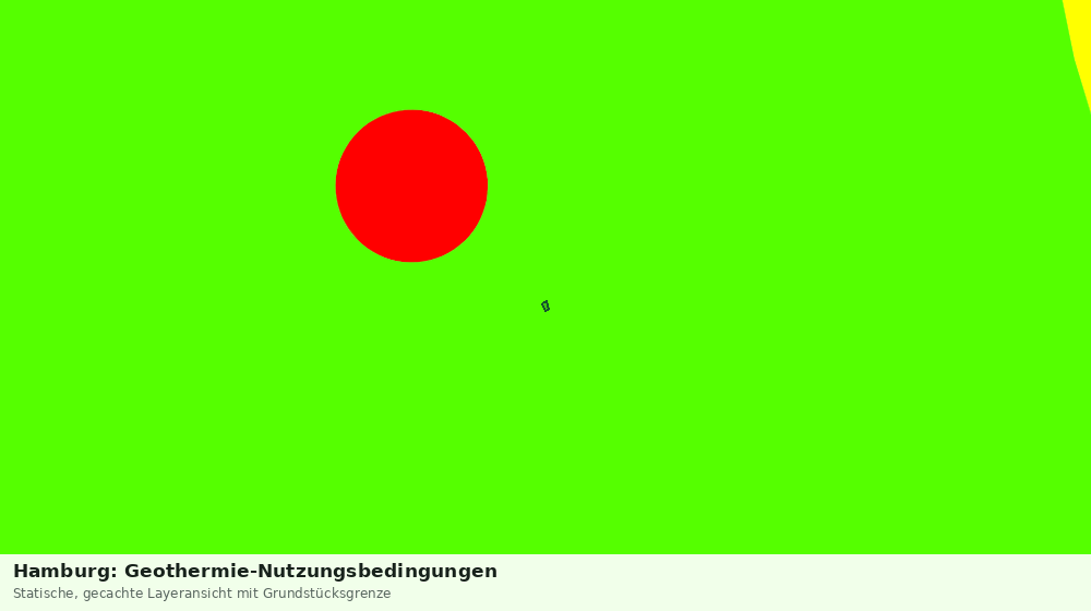 Statische Kartenansicht: Hamburg: Geothermie-Nutzungsbedingungen
