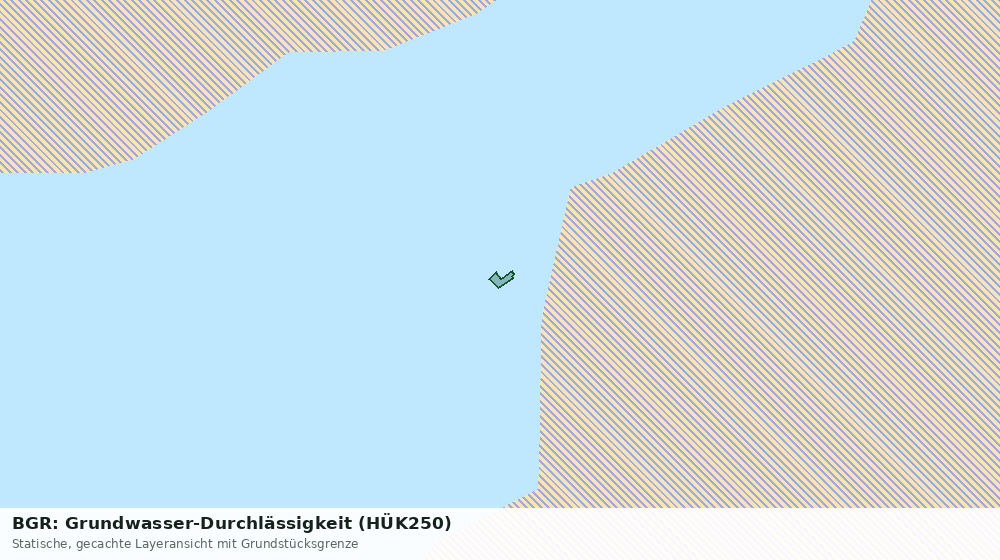 Statische Kartenansicht: BGR: Grundwasser-Durchlässigkeit (HÜK250)