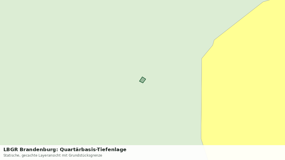 Statische Kartenansicht: LBGR Brandenburg: Quartärbasis-Tiefenlage