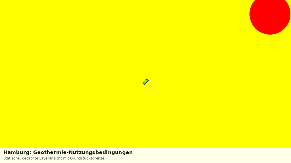 Statische Kartenansicht: Hamburg: Geothermie-Nutzungsbedingungen