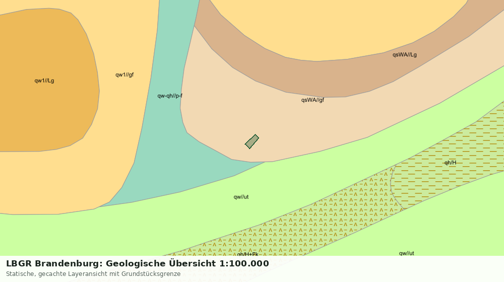 Statische Kartenansicht: LBGR Brandenburg: Geologische Übersicht 1:100.000