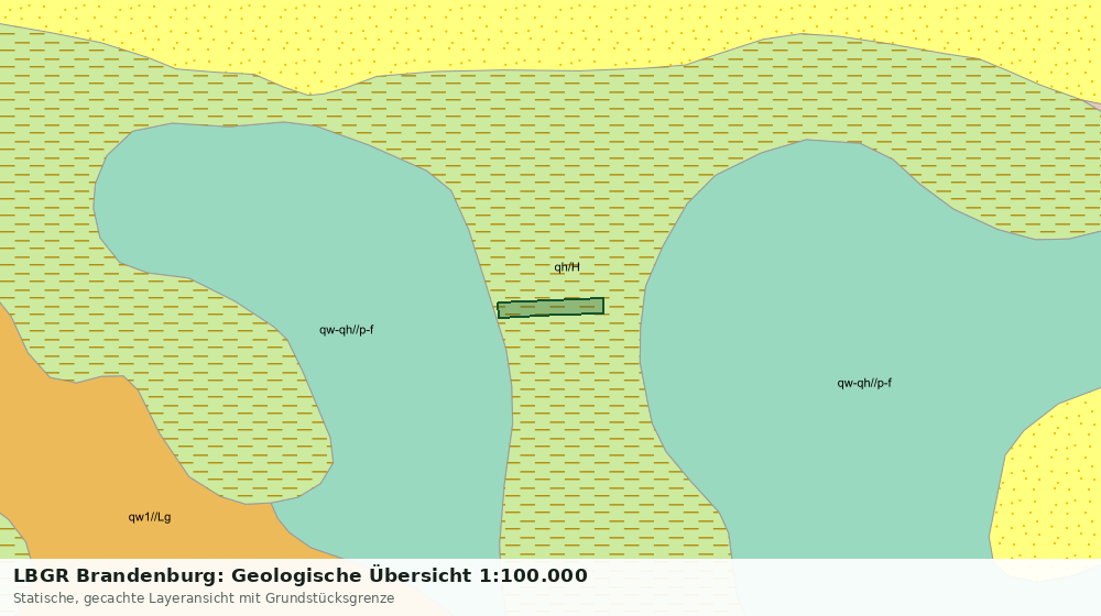 Statische Kartenansicht: LBGR Brandenburg: Geologische Übersicht 1:100.000