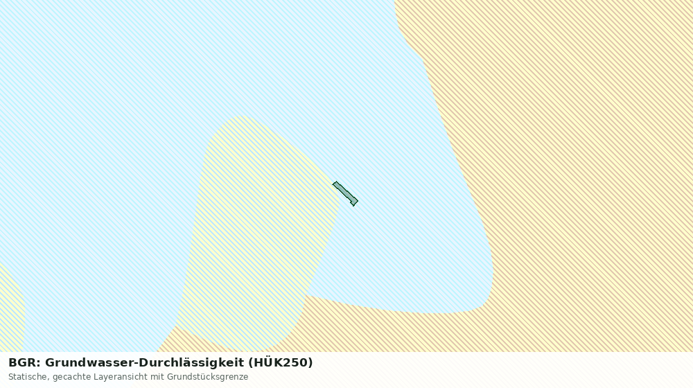 Statische Kartenansicht: BGR: Grundwasser-Durchlässigkeit (HÜK250)