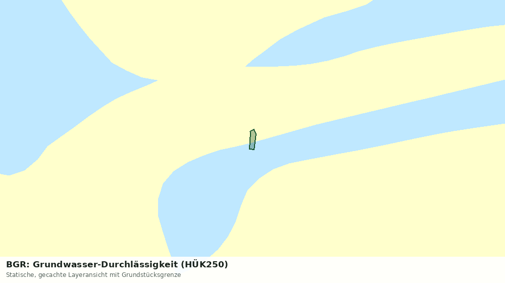 Statische Kartenansicht: BGR: Grundwasser-Durchlässigkeit (HÜK250)