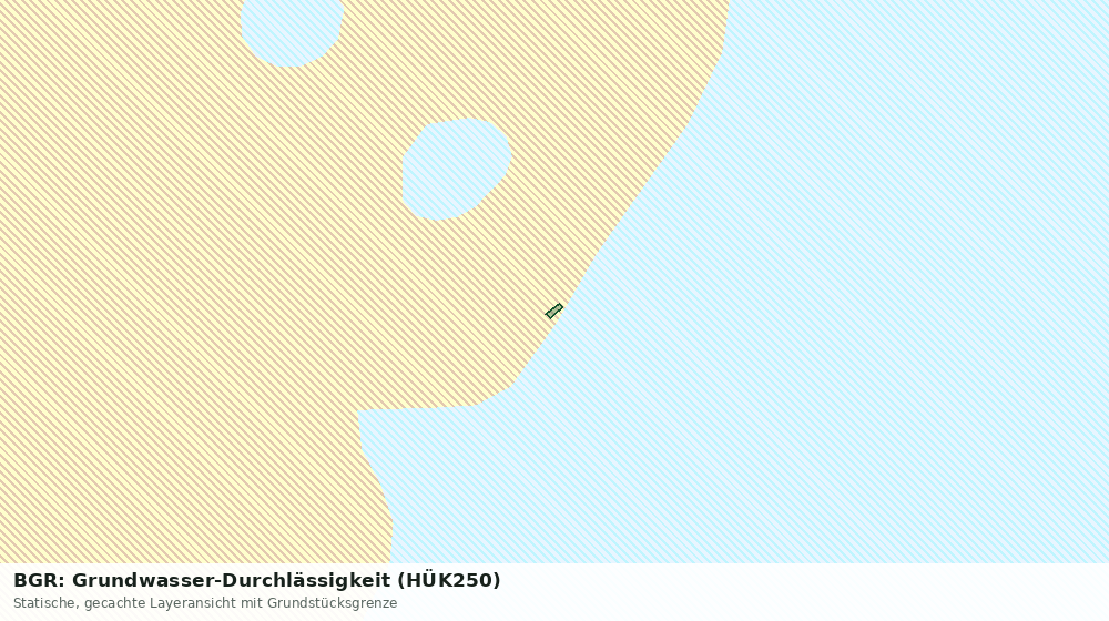 Statische Kartenansicht: BGR: Grundwasser-Durchlässigkeit (HÜK250)