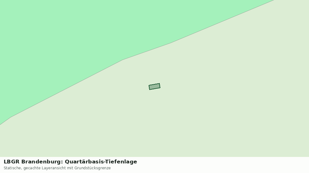 Statische Kartenansicht: LBGR Brandenburg: Quartärbasis-Tiefenlage