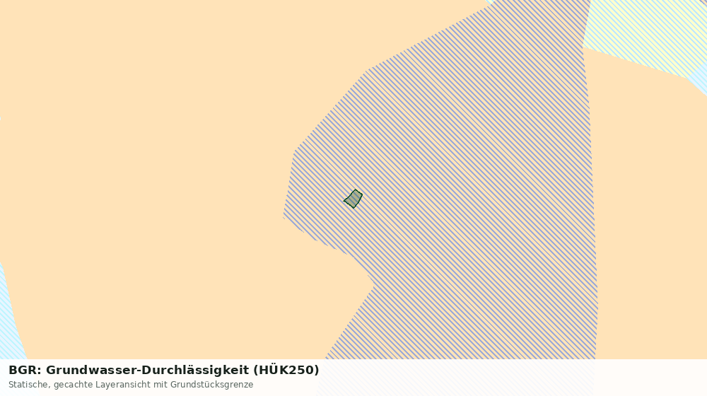 Statische Kartenansicht: BGR: Grundwasser-Durchlässigkeit (HÜK250)