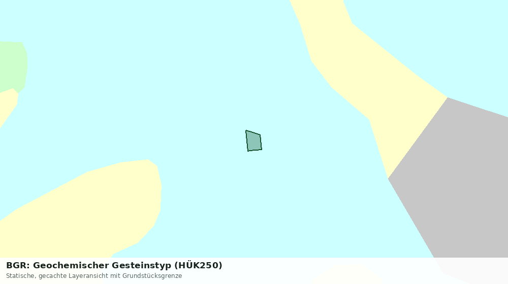 Statische Kartenansicht: BGR: Geochemischer Gesteinstyp (HÜK250)