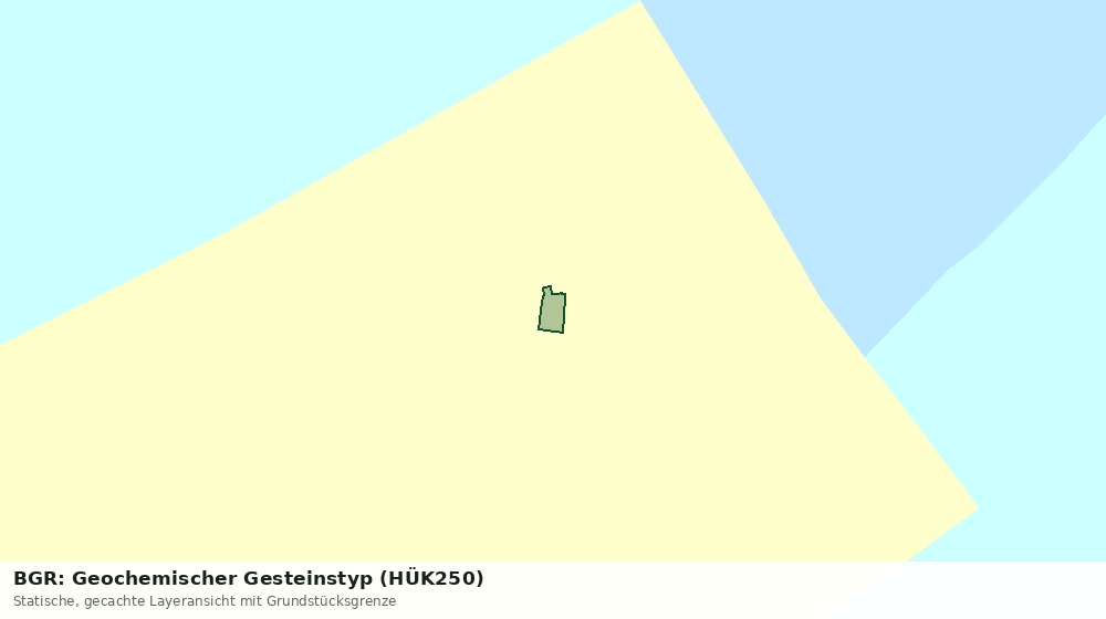 Statische Kartenansicht: BGR: Geochemischer Gesteinstyp (HÜK250)